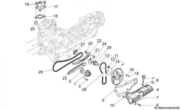 Aprilia Ölpumpe Mojito E3 125