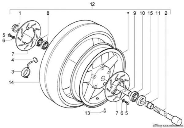 Piaggio Vorderrad X9 125 Evolution