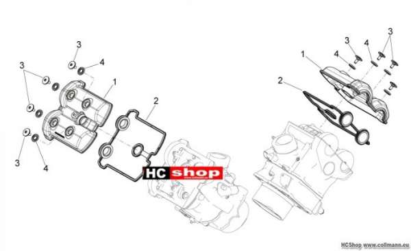 Aprilia Ventildeckel Shiver 750