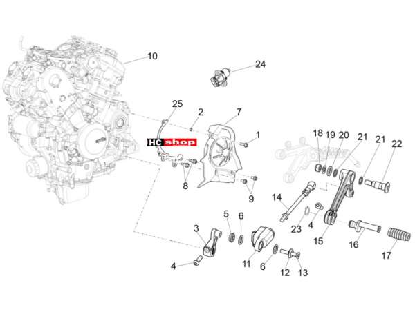 Aprilia RSV 4 1000 RF E4 ABS Motor Fertigstellung