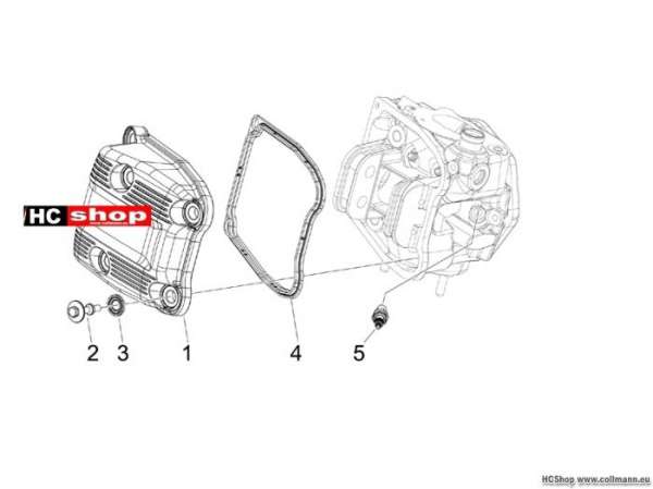 Piaggio Zylinderkopfabdeckung MP3 400 Sport