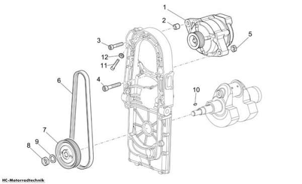 Moto Guzzi Stromgenerator Griso V IE 1100