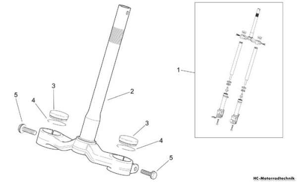 Aprilia Vorderradgabel I SR 125/150