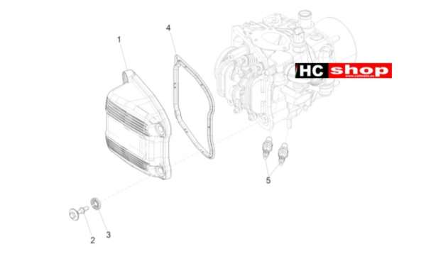 Piaggio MP3 500 LT Sport - Business Motor Zylinderkopfabdeckung