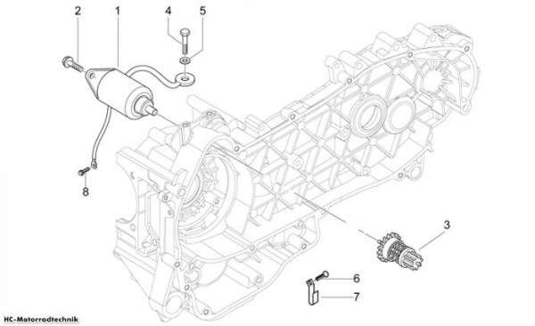 Aprilia Startermotor Sport City ONE 4T E3 125
