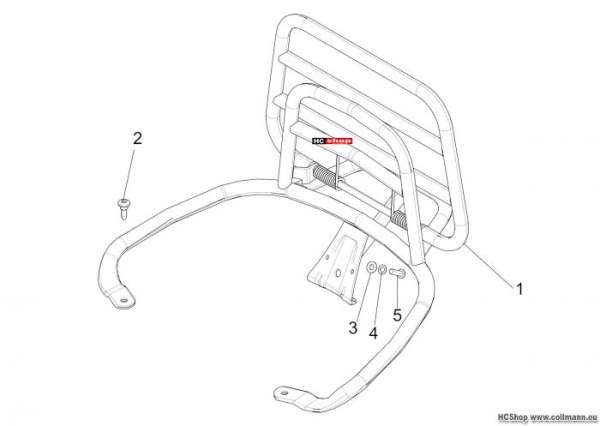 Vespa Primavera 50 2T Hinterer Gepäckträger