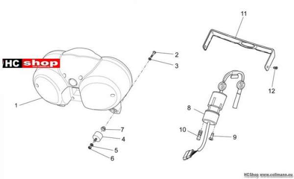 Moto Guzzi V7 Special Instrumententafel