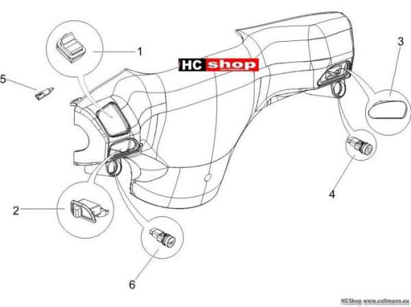Piaggio Zip 50 4T Conmutadores