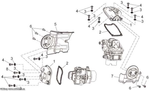 Aprilia Ventildeckel NA Mana GT 850