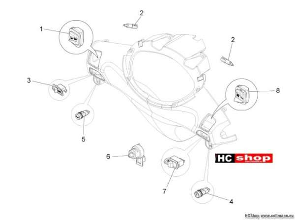 Piaggio Schalter Fly 125 ie. 3V