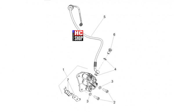 Aprilia SXR 50 E5+ - Bremsanlage-Bowdenzüge - Bremsschlauch-Bremszangen