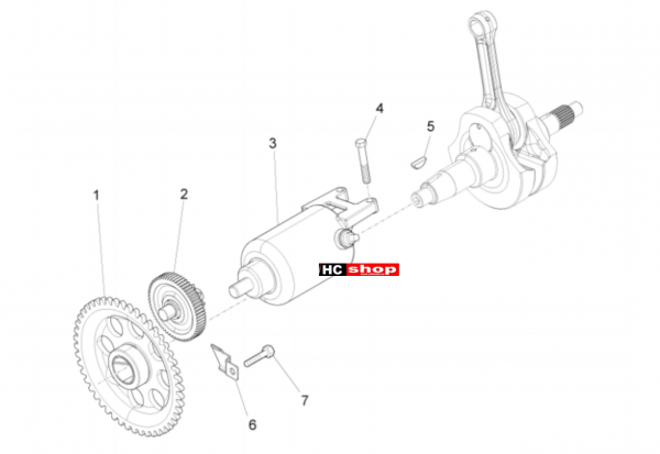 Aprilia RS 125 Replica 4T E4 ABS Motor Zündung