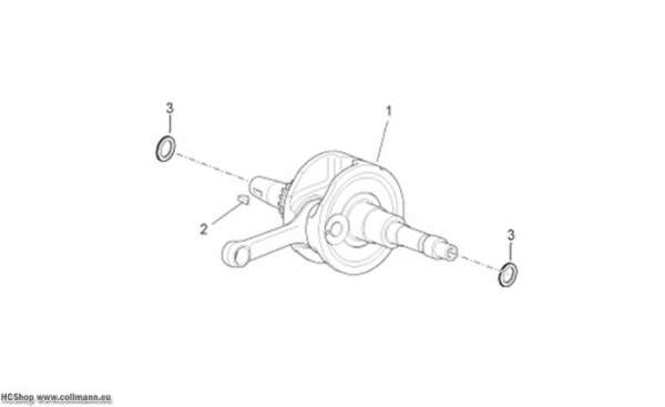 Aprilia Kurbelwelle Scarabeo IE Light 125/200