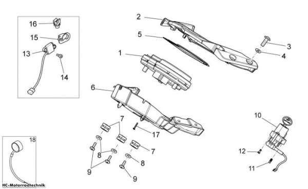 Moto Guzzi Instrumententafel Stelvio 1200