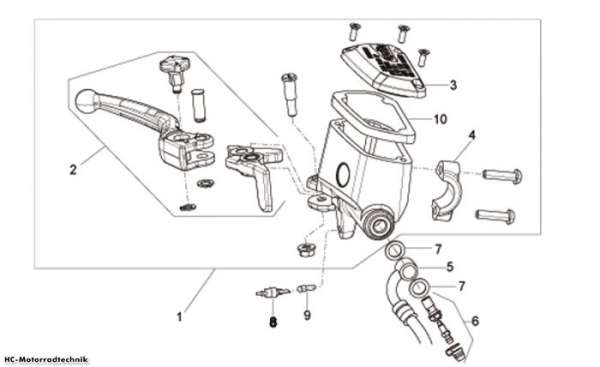 Aprilia Vorderradbremspumpe Dorsoduro 750 Factory