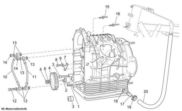 Moto Guzzi Ölpumpe MGS 01 Corsa 1200