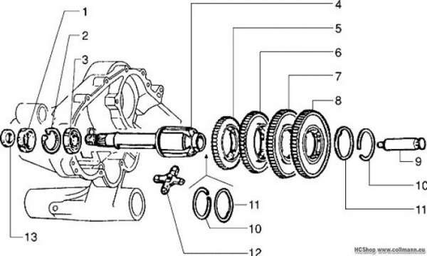 Vespa Schaltgetriebe PX 125