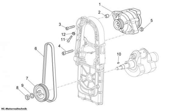 Moto Guzzi Stromgenerator Norge 850 850