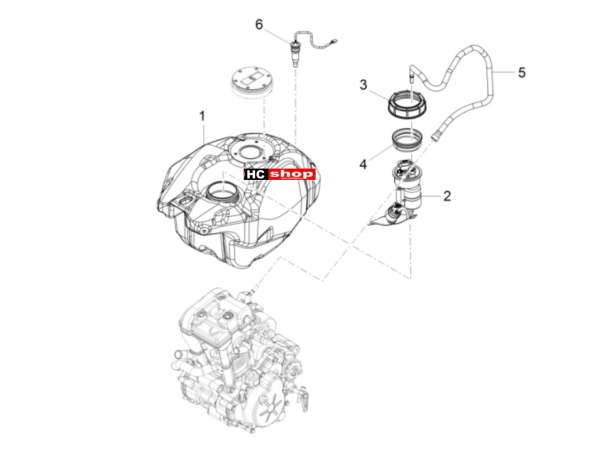 Aprilia Tuono 125 4T E4 ABS Tank Tank