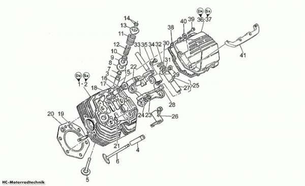 Moto Guzzi Zylinderkopf I California EV 1100