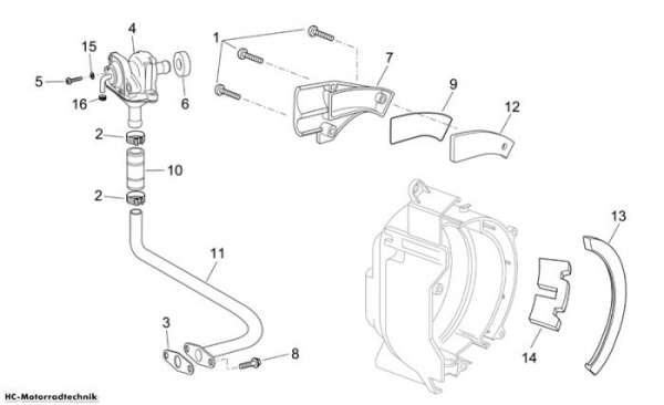 Aprilia Secondary air I Scarabeo E2 125/250