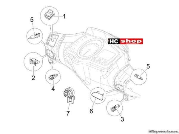 Piaggio Wechselschalter - Umschalter nrg power dd