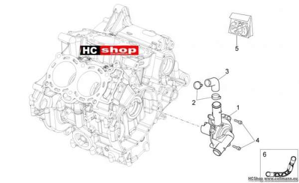 Aprilia Wasserpumpenritzel RSV4 R ABS