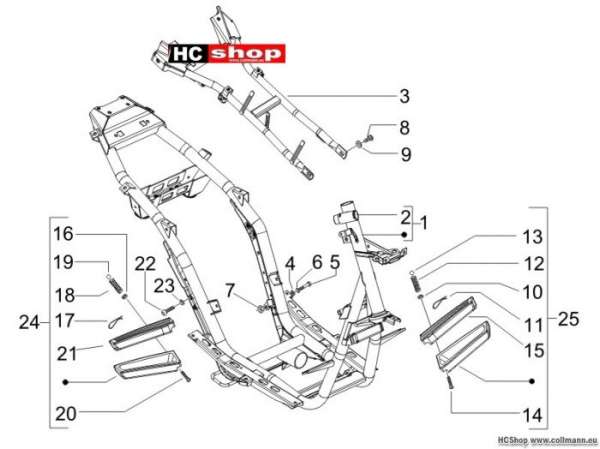 Gilera Fahrgestell/Karosserie Runner 50 SP