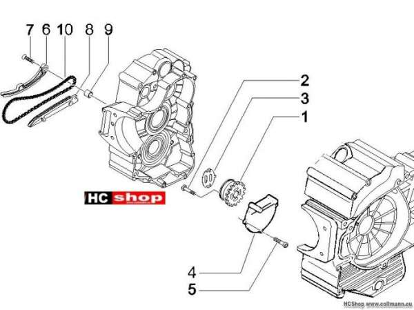 Piaggio Ölpumpe X9 500