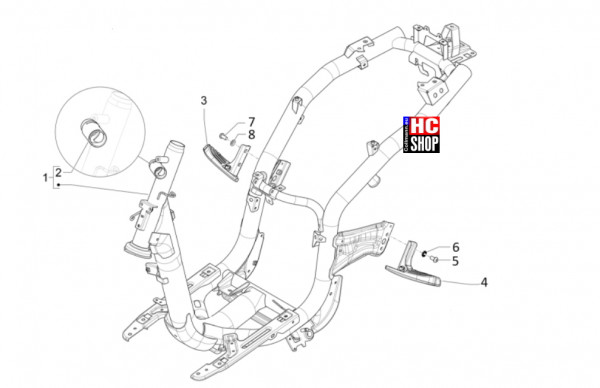 Piaggio Liberty 125 iget E5+ - Fahrgestell-Karosserie
