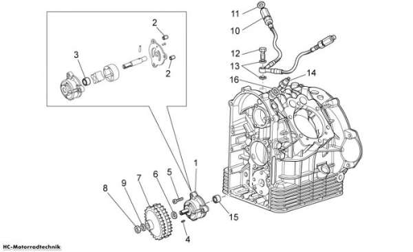 Moto Guzzi Ölpumpe Sport 1200 1200