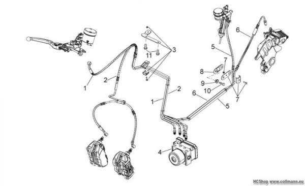 Aprilia Bremsanlage ABS Dorsoduro 1200