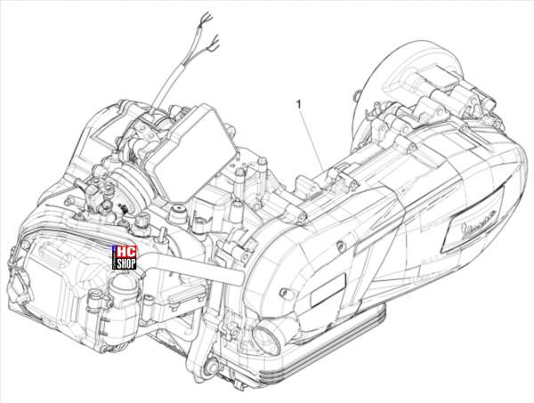 Vespa Sprint 125 ABS E5 Motor