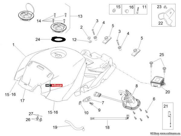 Aprilia RSV4 RR Kraftstofftank