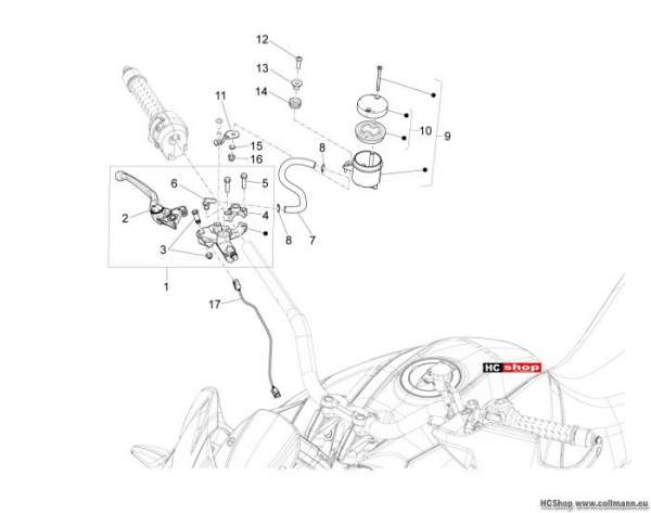 Aprilia Vorderradbremspumpe Capo Nord