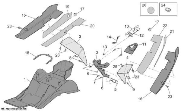 Aprilia U. Sitzbankt. RST Futura 1000