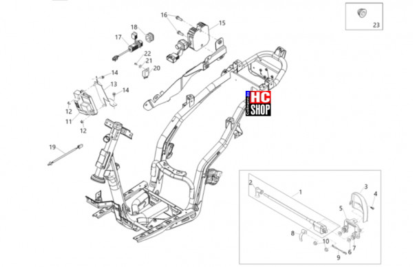 Aprilia SXR 50 E5+ - Elektrische Anlage - Spannungsregler-Zündspule