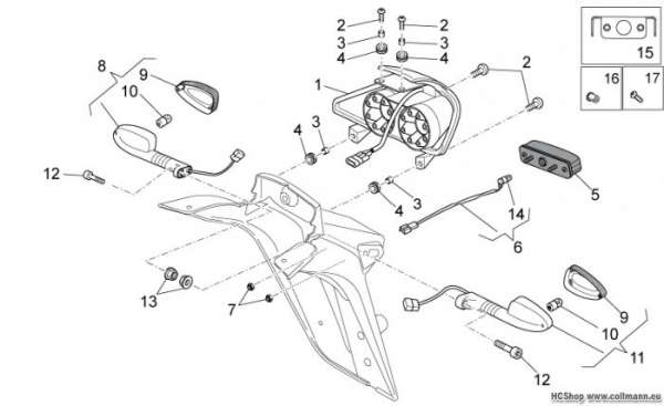 Moto Guzzi Rücklicht Norge 1200 IE 8V