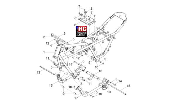 Moto Guzzi V7 Stone Corsa - Fahrgestell-Karosserie - Fahrgestell-Karosserie