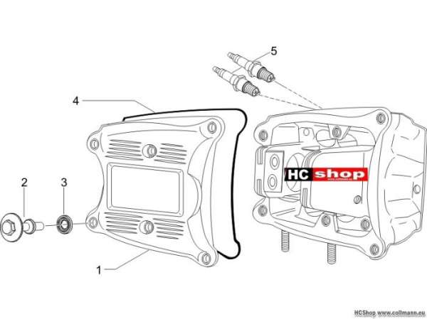 Gilera Zylinderkopfabdeckung Fuoco 500