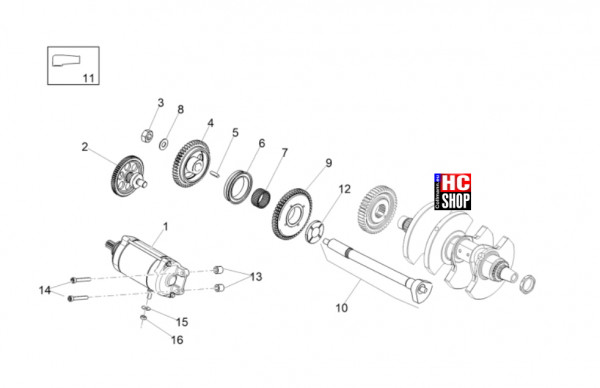 Aprilia Tuono V4 Factory 1100 E5+ - Motor - Zündung-Elektrischer Anfang