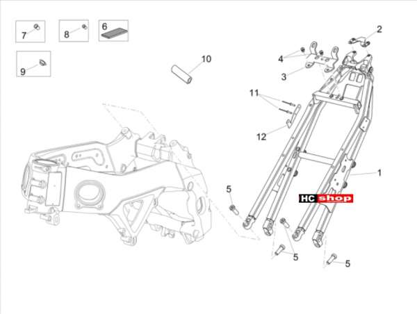 Aprilia Tuono V4 Factory 1100 Superpole Rahmen II