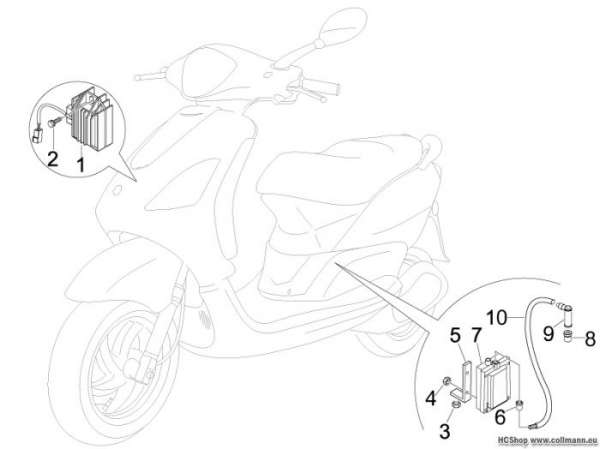 Piaggio Spannungsreglerern Fly 50 4T