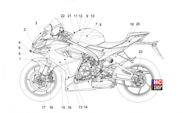 Aprilia RS 660 Factory E5+ - Aufbau - Deko