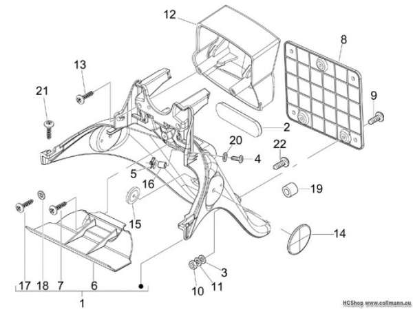Piaggio Hinterabdeckung - Kotflügellappen Fly 50 4T