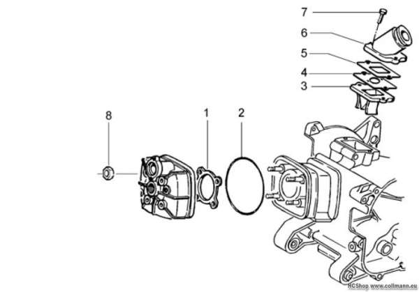 Gilera Zylinderkopfkuhlung Runner 50 Purejet