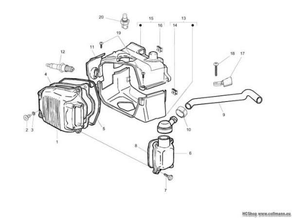 Vespa Zylinderkopfabdeckung S 125 4T