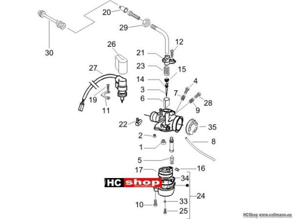 Gilera Vergaserkomponenten Stalker 50