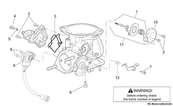 Aprilia Vergaser II Leonardo eng. Minarelli 250/300