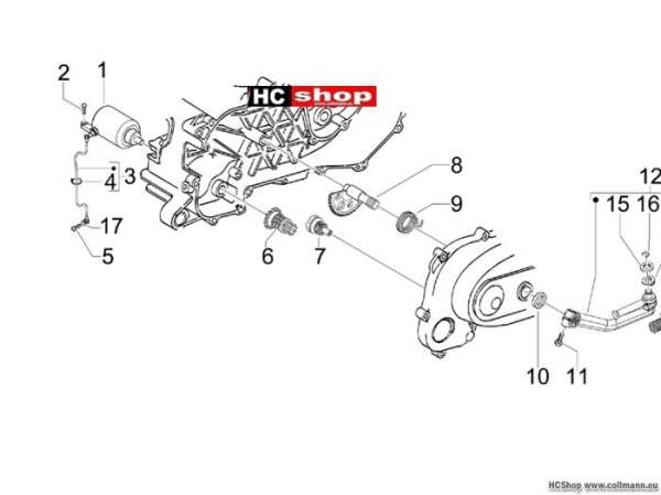 Gilera Starter - Elektrischer starter Stalker 50